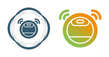 Robot Vacuum Cleaner Vector Icon