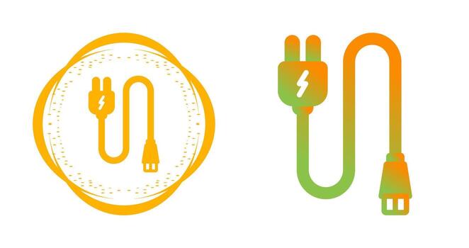 Monitor Cable Vector Icon