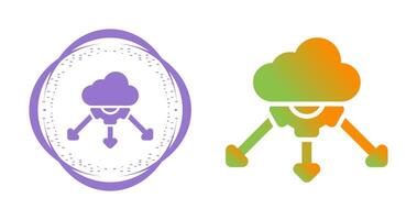 Network Load Balancing Vector Icon