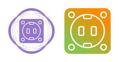 toma de corriente vector icono