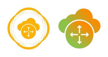 Cloud Scaling Vector Icon