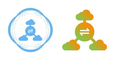 Multi-Cloud Vector Icon