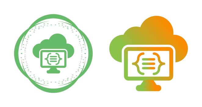 Serverless Computing Vector Icon