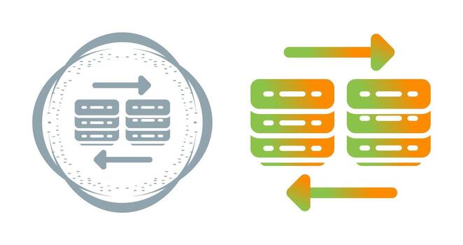 nube migración vector icono