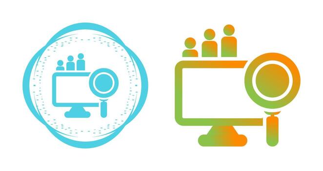 Big Data Analytics Vector Icon