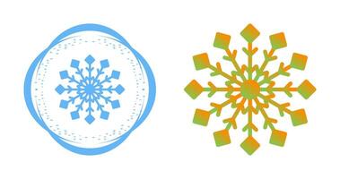 icono de vector de copo de nieve