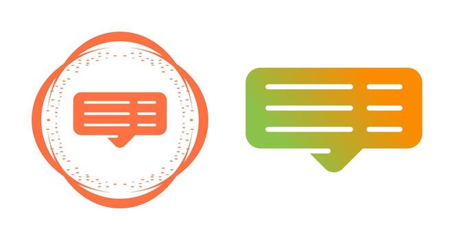icono de vector de comentario