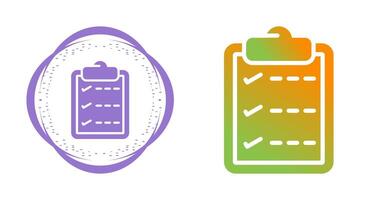 Task list with checkmarks Vector Icon