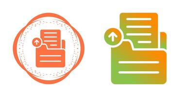 Document Upload Vector Icon