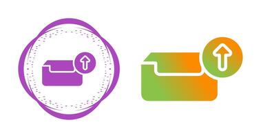 Outbox with arrow Vector Icon