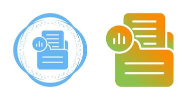 Document Analytics Vector Icon