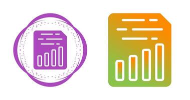 Document Insert Chart Vector Icon