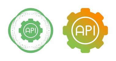 icono de vector de api