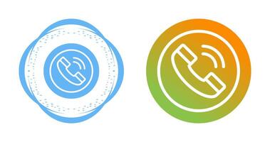 Circle Phone Vector Icon