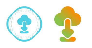 Cloud Download Vector Icon