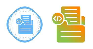 Document Insert Code Vector Icon