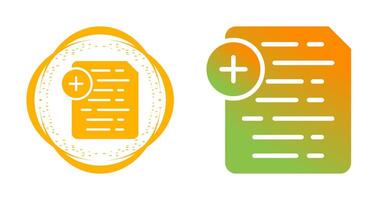 Document Insert Icon Vector Icon