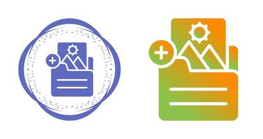 Document Insert Image Vector Icon