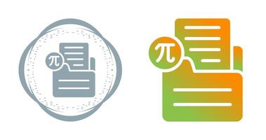 Document Insert Formula Vector Icon