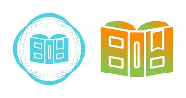 Open book with bookmark Vector Icon