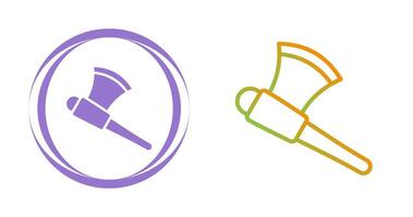 icono de vector de hacha