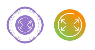 Fullscreen Circle Vector Icon