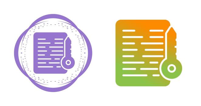 Document Access Vector Icon