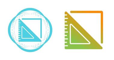 Triangular Ruler Vector Icon