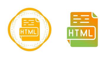 icono de vector html