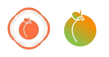 Peach Vector Icon