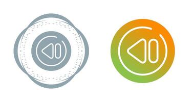 Previous Track Circle Vector Icon