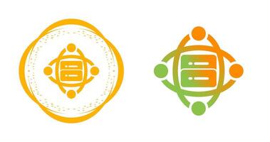 Cluster Server Vector Icon