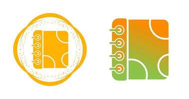 Notebook with Decorative Vector Icon