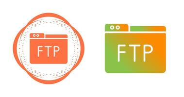 icono de vector ftp