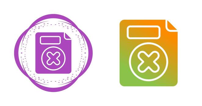 Eliminar botón vector icono