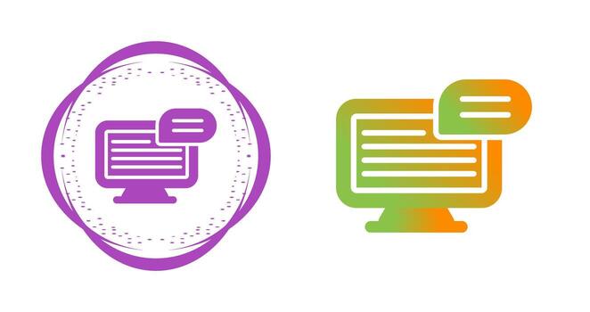 Computer Vector Icon