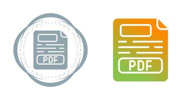 icono de vector de pdf