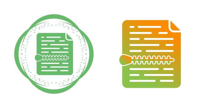 icono de vector de archivo zip