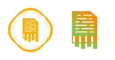 Shredding Vector Icon