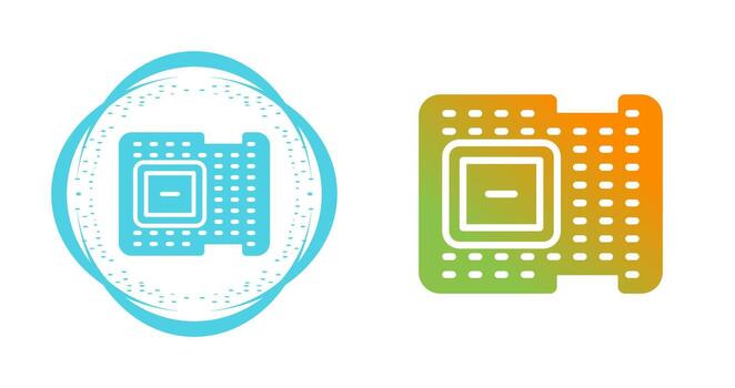 icono de vector de procesador