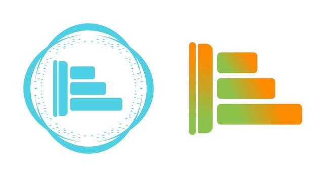 izquierda alinear vector icono