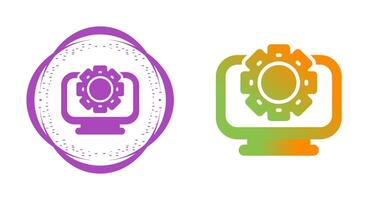 Desktop Computer Vector Icon