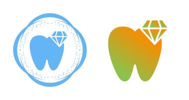 blanco dientes vector icono