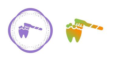 cepillado dientes vector icono