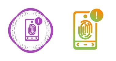 Biometric Identification Vector Icon