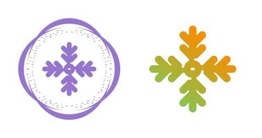 icono de vector de copo de nieve