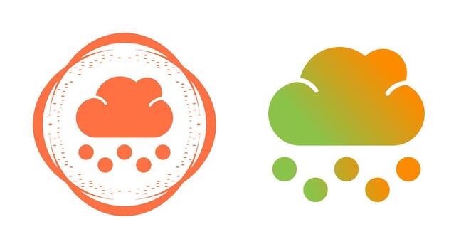 icono de vector de nube