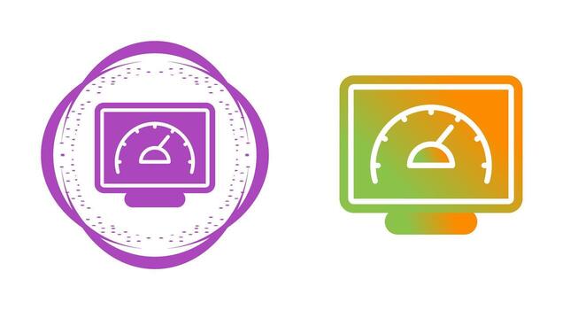 Desktop Computer Vector Icon