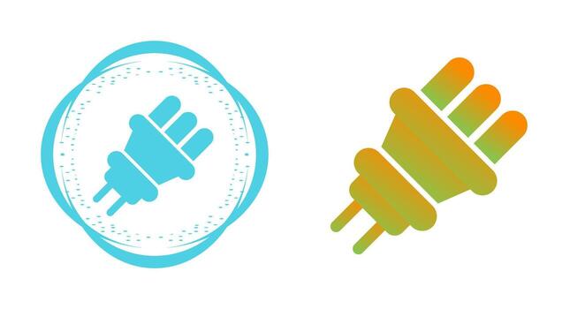 icono de vector de enchufe