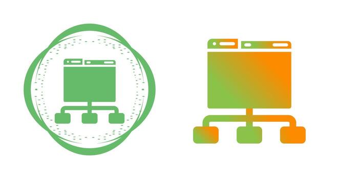 icono de vector de red